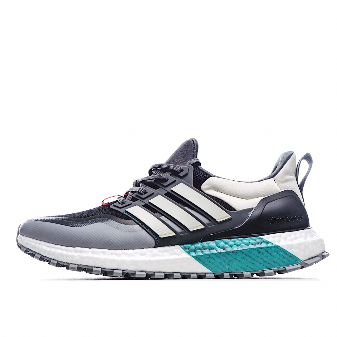 H0 Adidas Ultraboost All Terrain 4.0 EG F5 99 全掌爆米花休闲运动跑鞋采用网材搭配反光皮革鞋面，配上Stretchweb网格外底和Boost中底，提供非凡穿着体验其Primeknit一体化编制鞋身被赋予了崭新的立体纹路细节，更具袜套感。