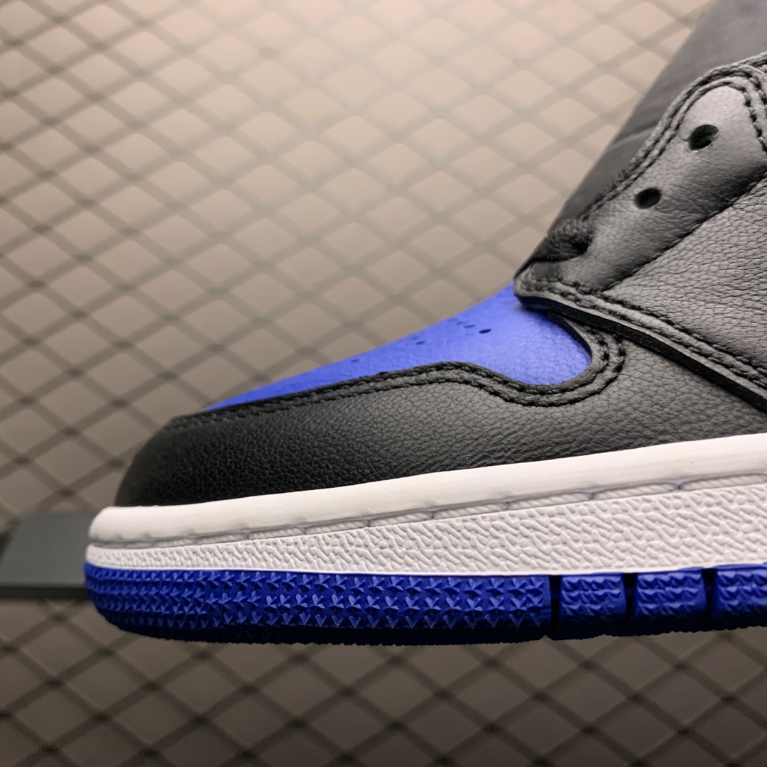 360 B级版本 Air Jordan 1 High ” White Royal ” AJ1 乔1黑蓝脚趾 男子文化篮球 555088-041