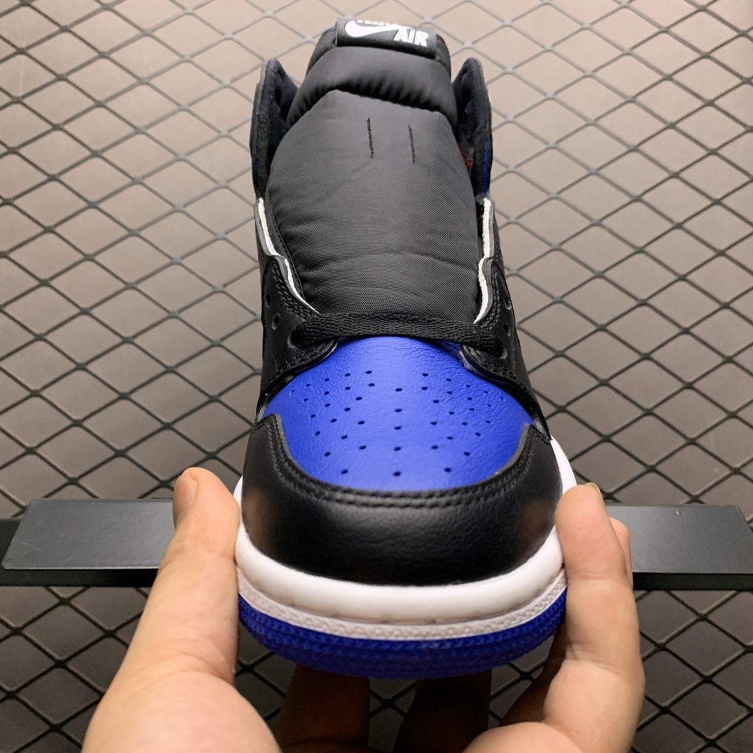 360 B级版本 Air Jordan 1 High ” White Royal ” AJ1 乔1黑蓝脚趾 男子文化篮球 555088-041