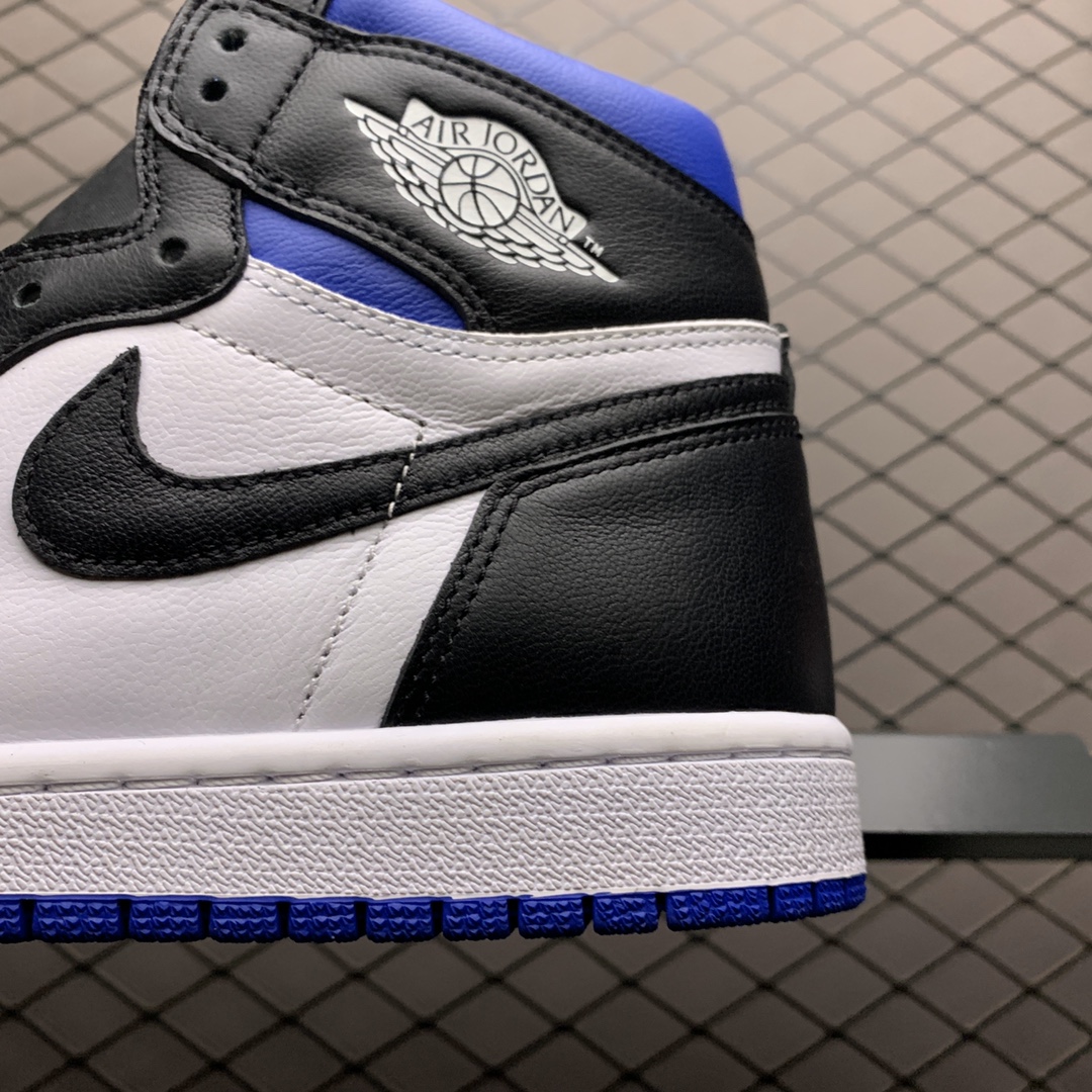 360 B级版本 Air Jordan 1 High ” White Royal ” AJ1 乔1黑蓝脚趾 男子文化篮球 555088-041