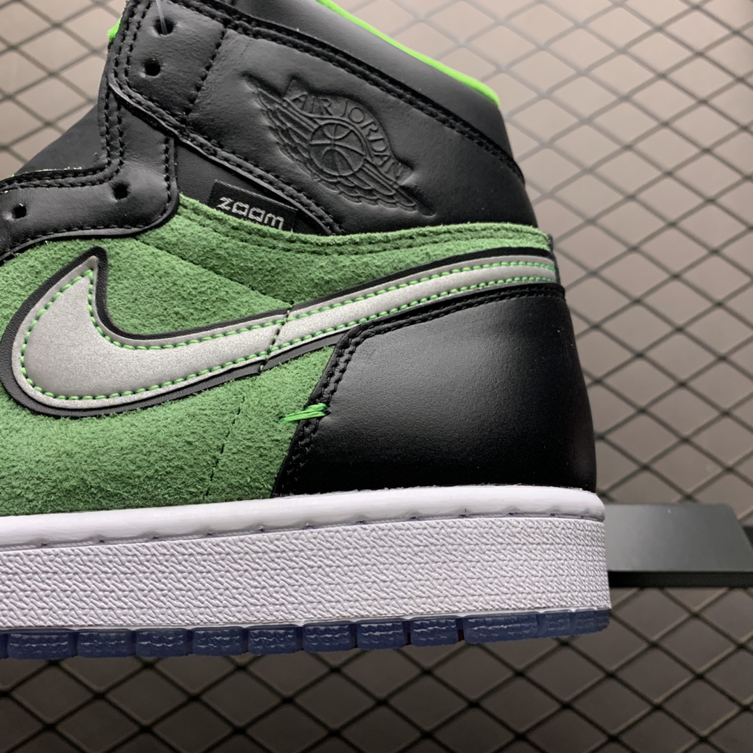 360 B级版本 Air Jordan 1 High Zoom ” Zen Green ” 黑绿 AJ1 乔1 男子文化篮球 CK6632-002 完
