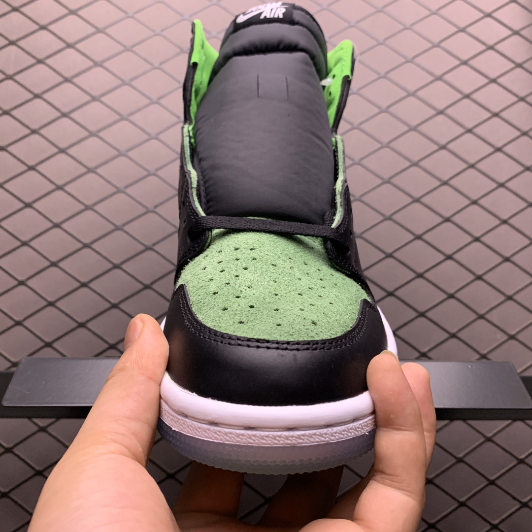 360 B级版本 Air Jordan 1 High Zoom ” Zen Green ” 黑绿 AJ1 乔1 男子文化篮球 CK6632-002 完