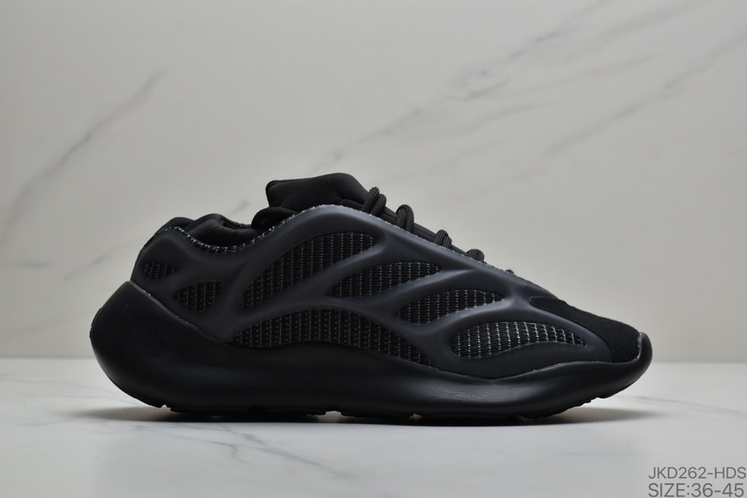 160 阿迪达斯Adidas Yeezy Foam Runner  Yeezy  Boost 700 V3 MH2 ”White/Skeleton”低帮复古休闲运动穿搭慢跑鞋EF8988