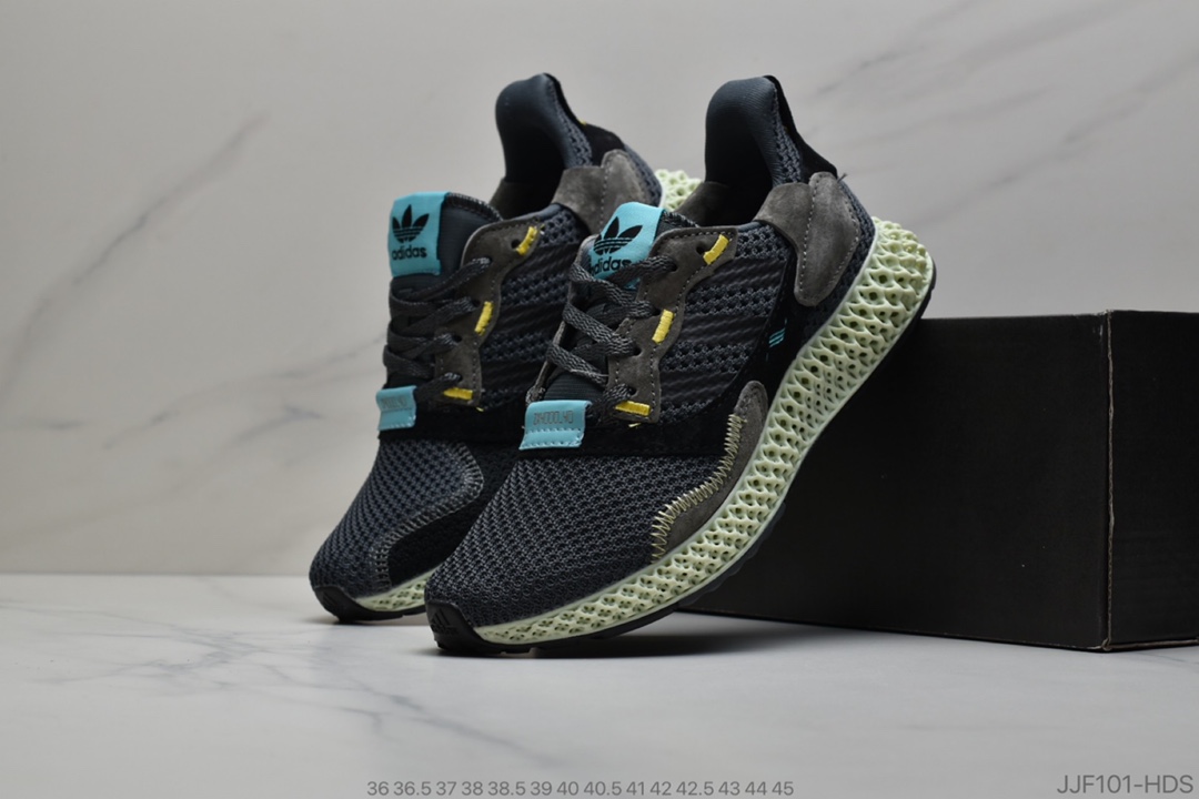 135 阿迪达斯adidas ZX4000 4D休闲运动慢跑鞋 货号：BD7931