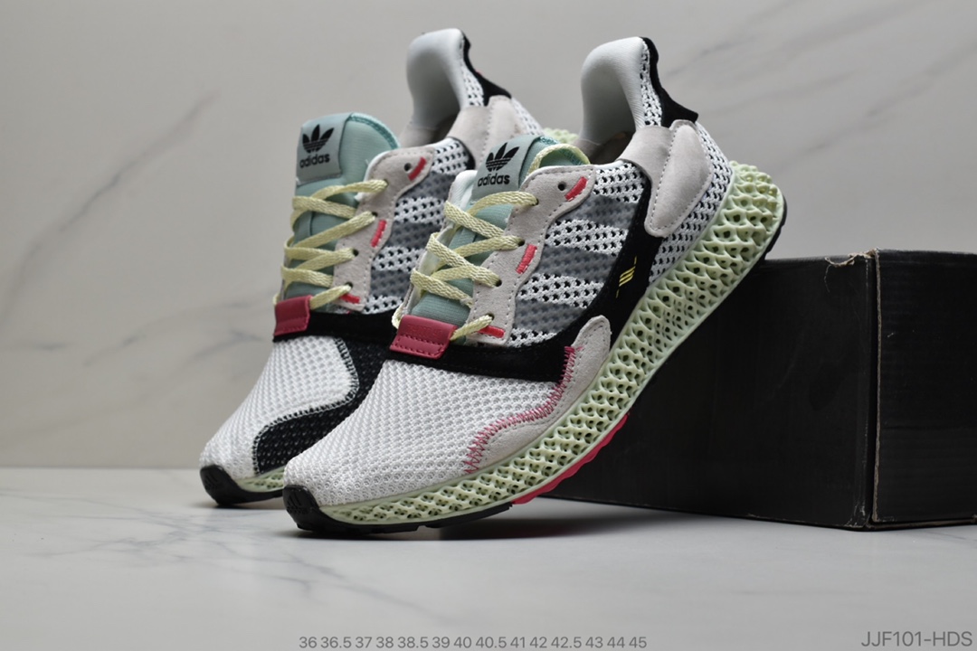 135 阿迪达斯adidas ZX4000 4D休闲运动慢跑鞋 货号：BD7931