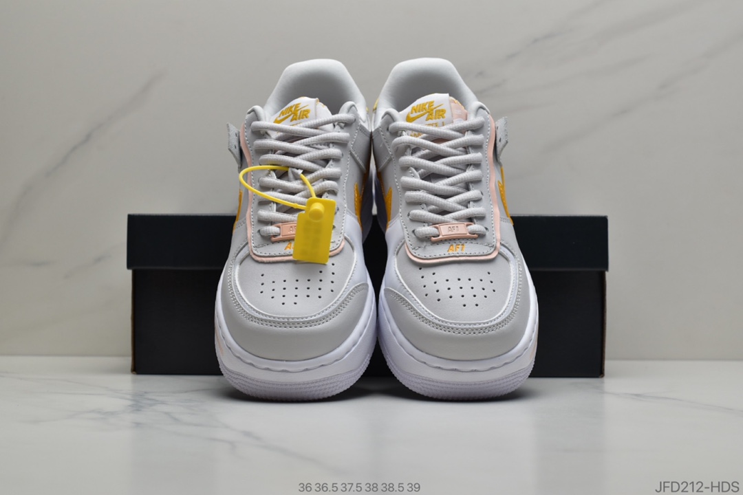 170 公司级 How are you  Air Force 1 Shadow 白黄粉CQ9503-001