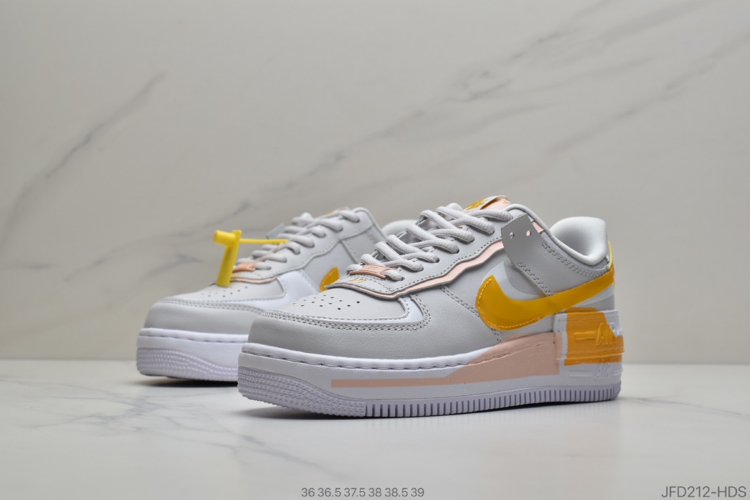 170 公司级 How are you  Air Force 1 Shadow 白黄粉CQ9503-001
