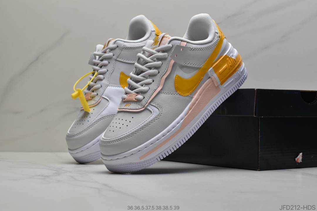 170 公司级 How are you  Air Force 1 Shadow 白黄粉CQ9503-001