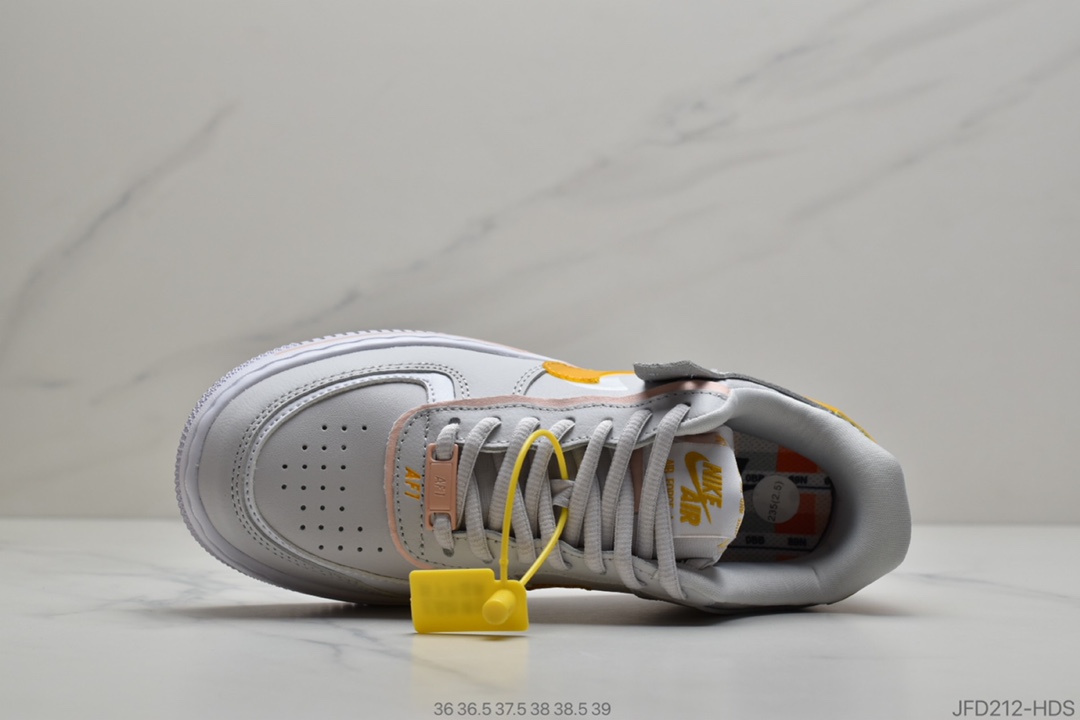 170 公司级 How are you  Air Force 1 Shadow 白黄粉CQ9503-001