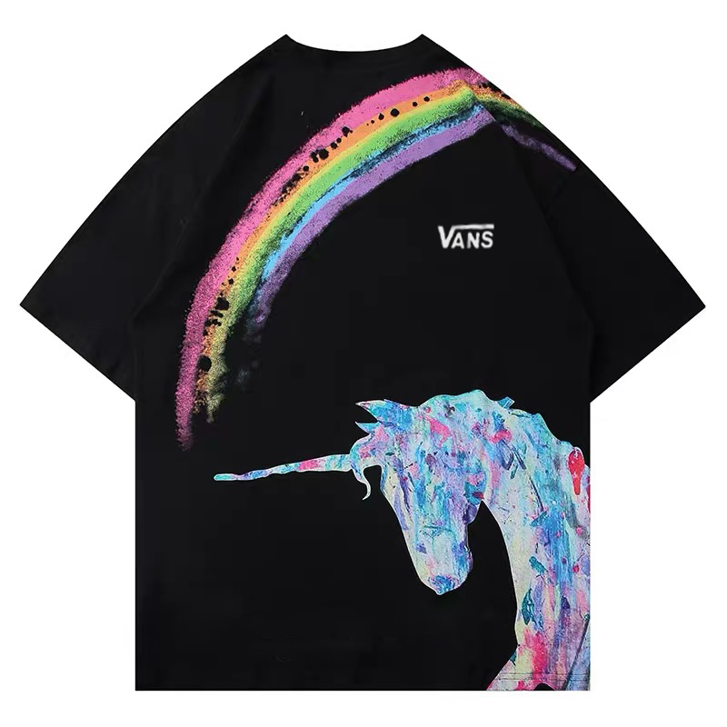 zbc档口爆款上新45 vans万斯彩虹独角兽联名限定情侣印