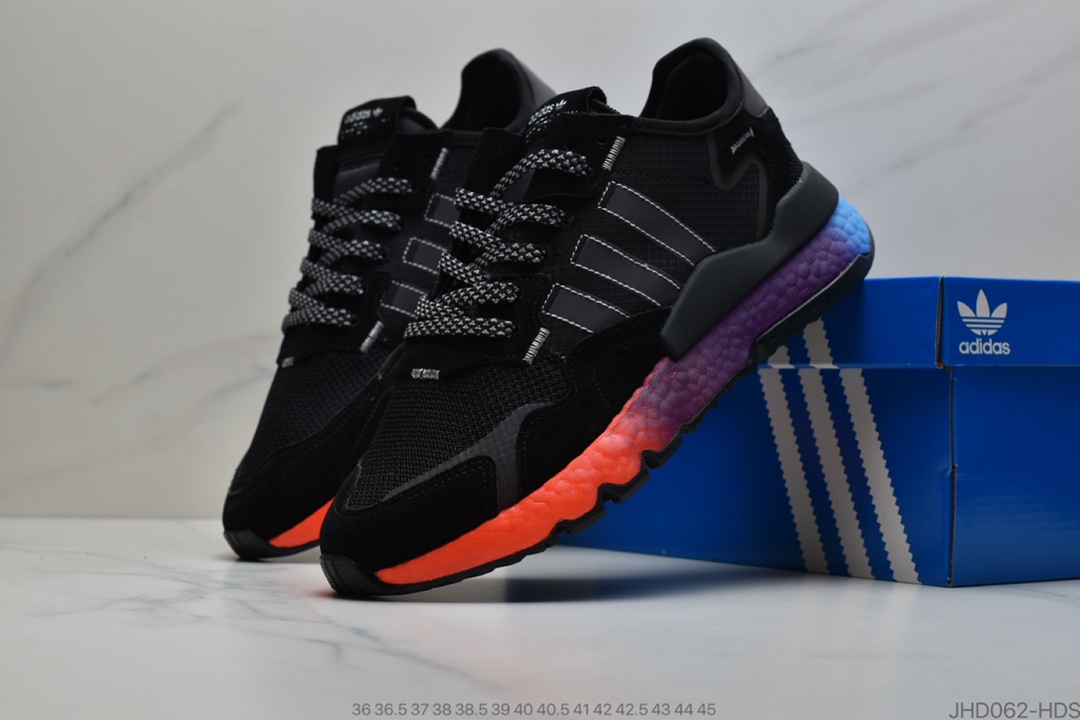 190 公司级 Adidas Nite Jogger 2020 Boost联名夜行者复古跑鞋FX 1397