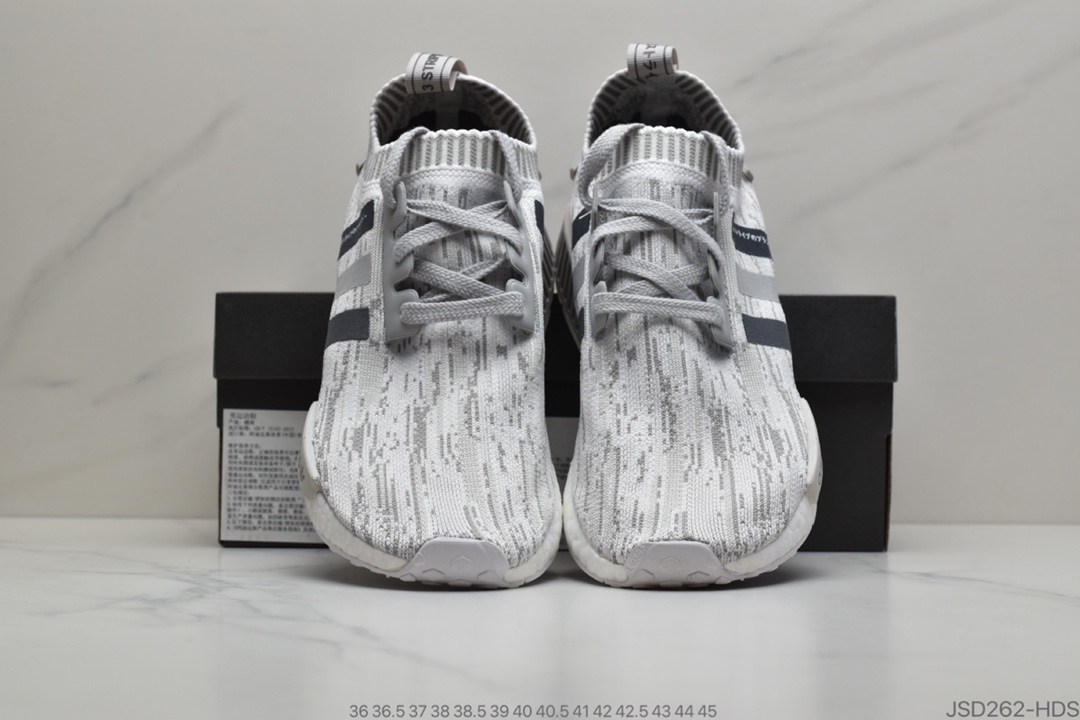 200 Adidas NMD R1 PK W  三叶草NMD全掌Boost减震跑步鞋 BY9865