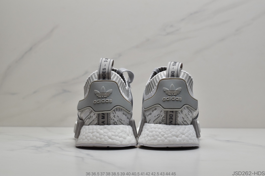 200 Adidas NMD R1 PK W  三叶草NMD全掌Boost减震跑步鞋 BY9865