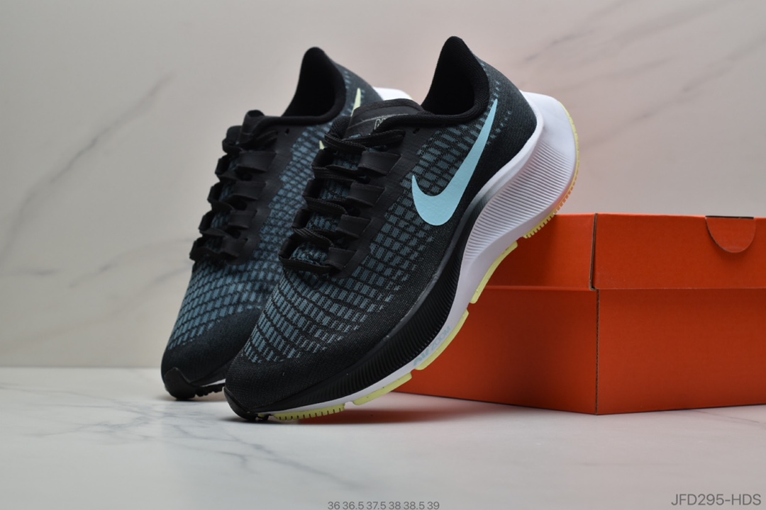 170公司级 耐克NIKE Zoom Pegasus 37 Turbo 2登月37代  透气缓震疾速跑鞋 BQ9647-004