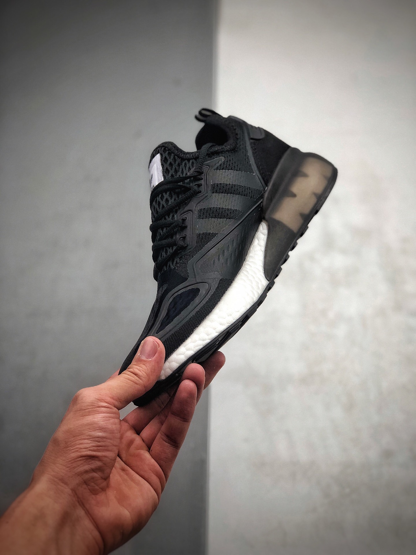 190  Adidas 阿迪达斯 ZX 2K  爆米花中底跑鞋  货号：FV7476