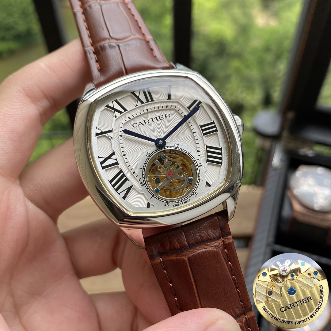 Cartier 大飞轮 八辺型壳款 高級自動機械腕時計