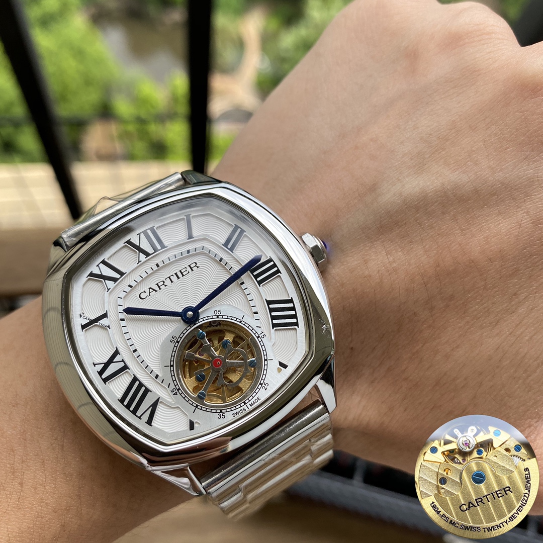 カシオ 大飞轮 八辺型壳款 メンズ腕時計 真牛皮ベルト