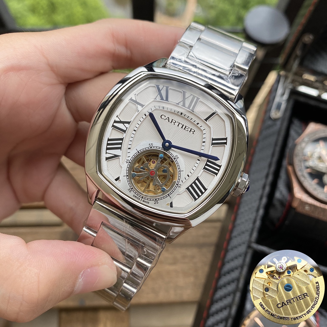 カシオ 大飞轮 八辺型壳款 メンズ腕時計 真牛皮ベルト