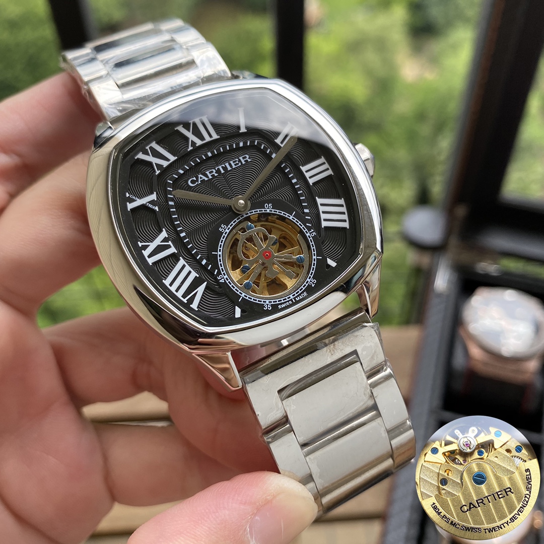 カシオ 大飞轮 八辺型壳款 メンズ腕時計 真牛皮ベルト