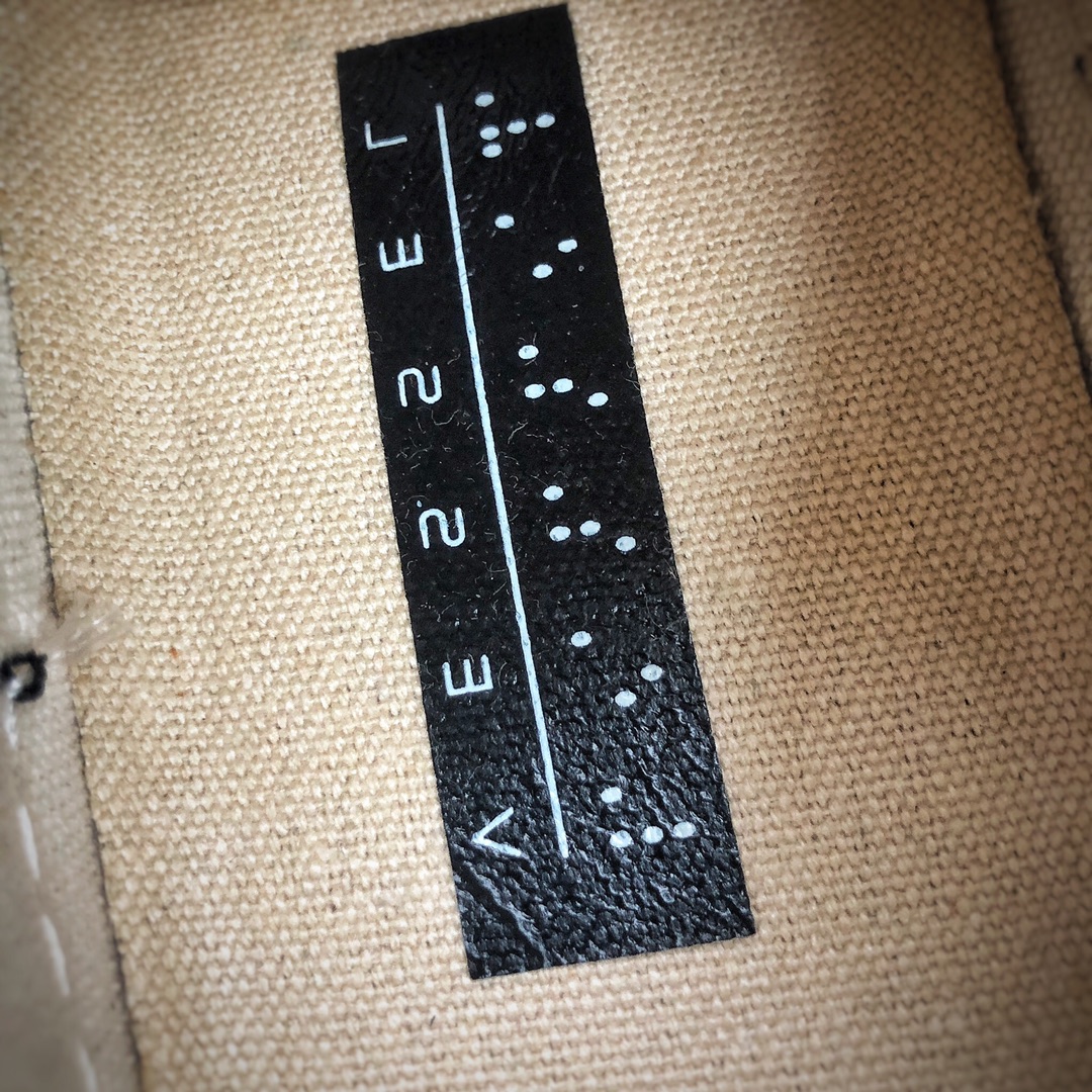 300  吴建豪个人新锐品牌xVESSEL G.O.P. Low解构重叠厚底软木低帮百搭增高帆布硫化板鞋“黑米白流苏”F19X001