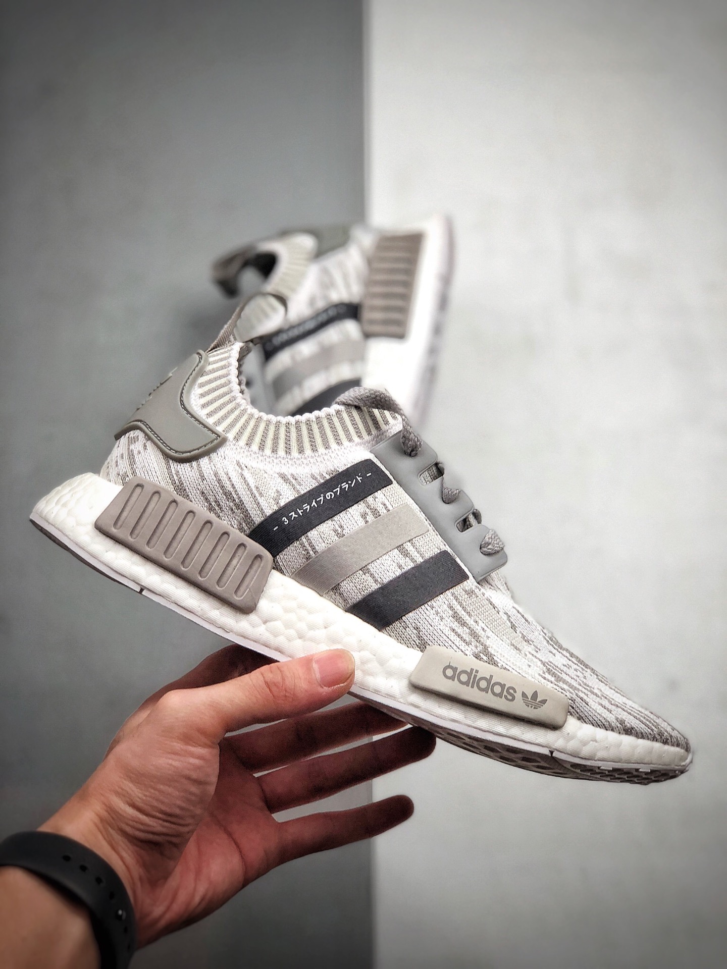 200 Adidas NMD R1  Primeknit Triple Black原装进口BoostBY9865