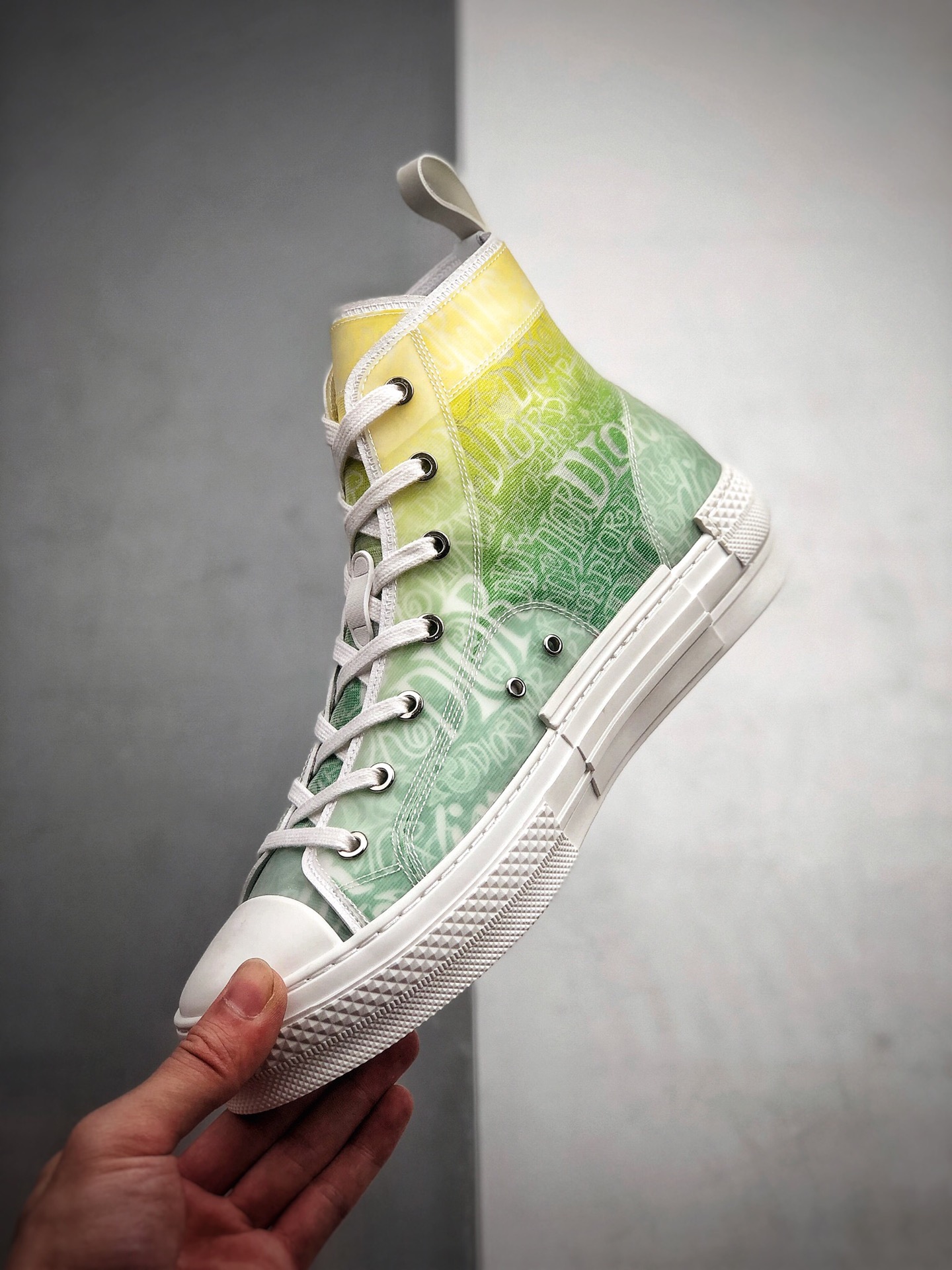530  无原鞋 不开发 原厂品质迪奥Dior B23 Oblique High Top Sneakers原装耐弯折耐高温EVC饰片材质