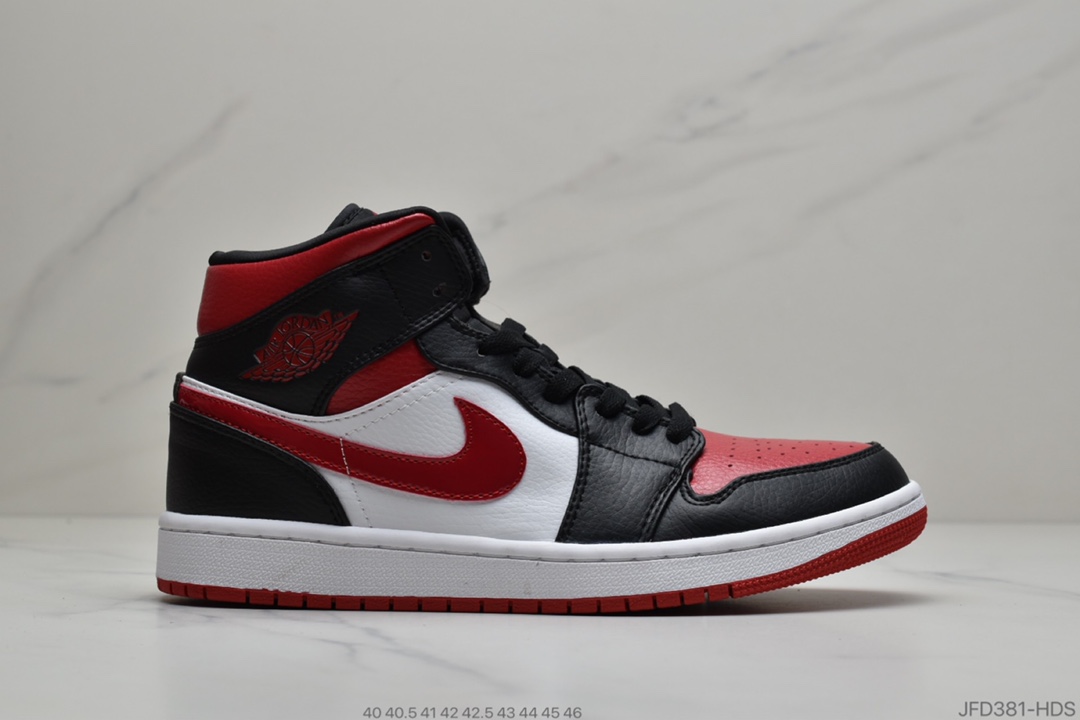 170 公司级  乔丹/Air Jordan 1 Mid “Light Smoke Grey”烟灰  AJ1 乔1 中帮百搭休闲运动板鞋BQ6472 101