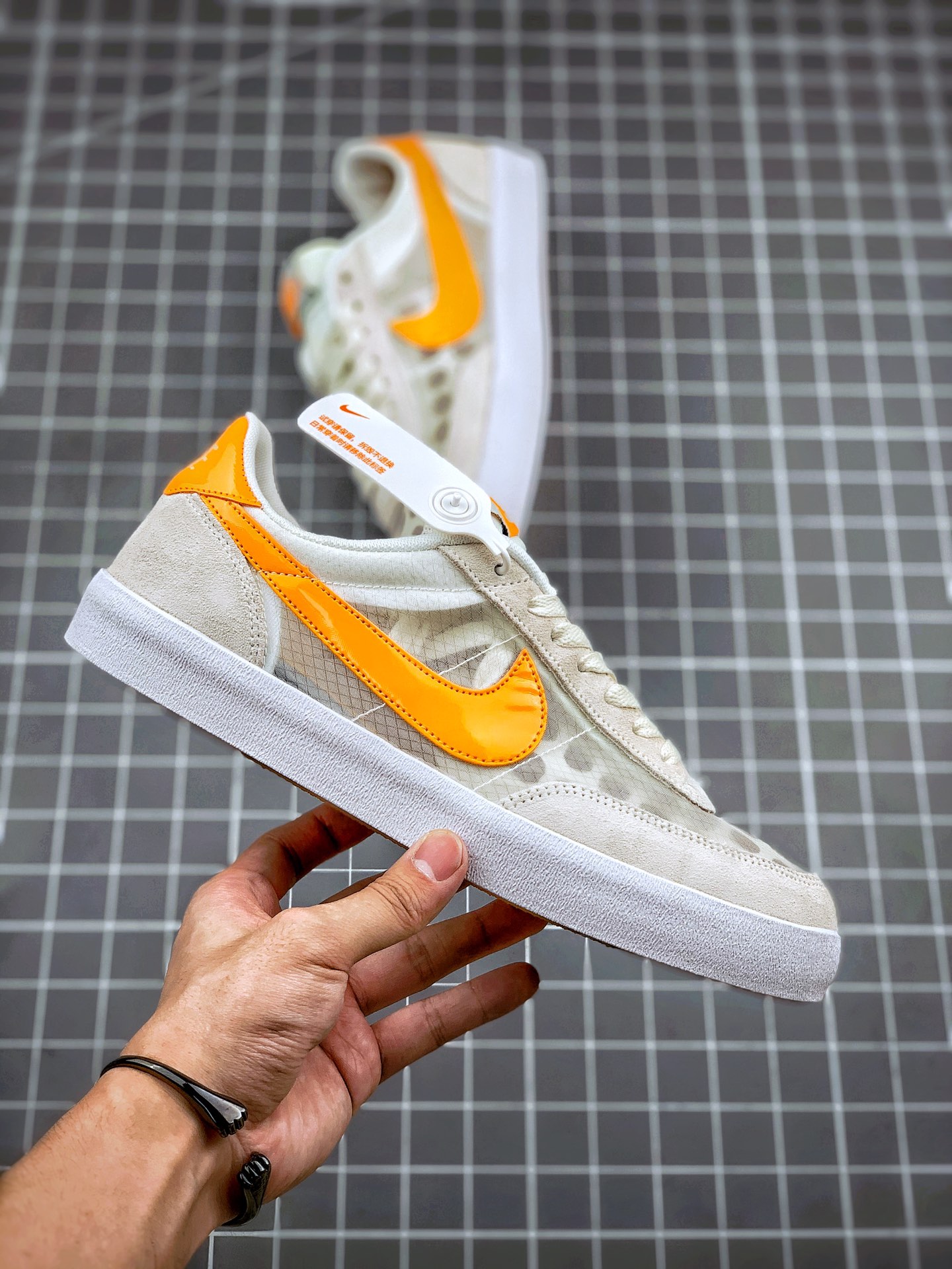180 J.Crew x Nike Killshot 2 Leather”Sail Deep”致命射击二代系列美式经典复古休闲运动板鞋 432997-023