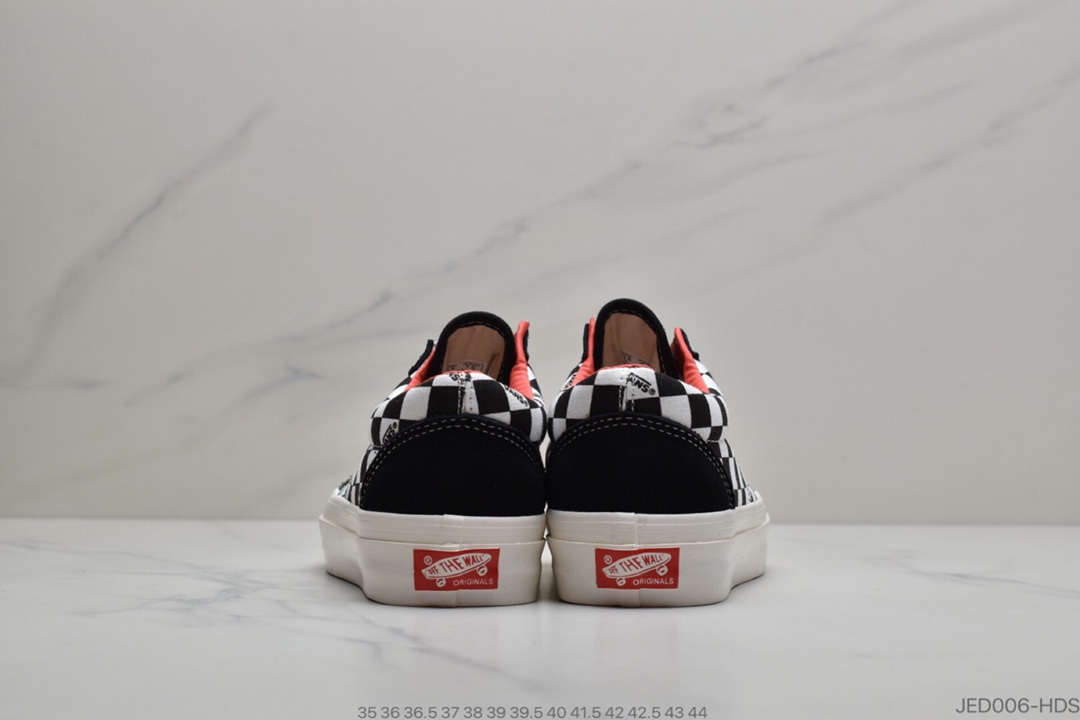 150 公司级 万斯Vans 棋盘格子 棋盘红口 黑白红色 Vault  夏季新品复古棋盘格 Vault  By  Vans 作为Vans旗下的高端支线