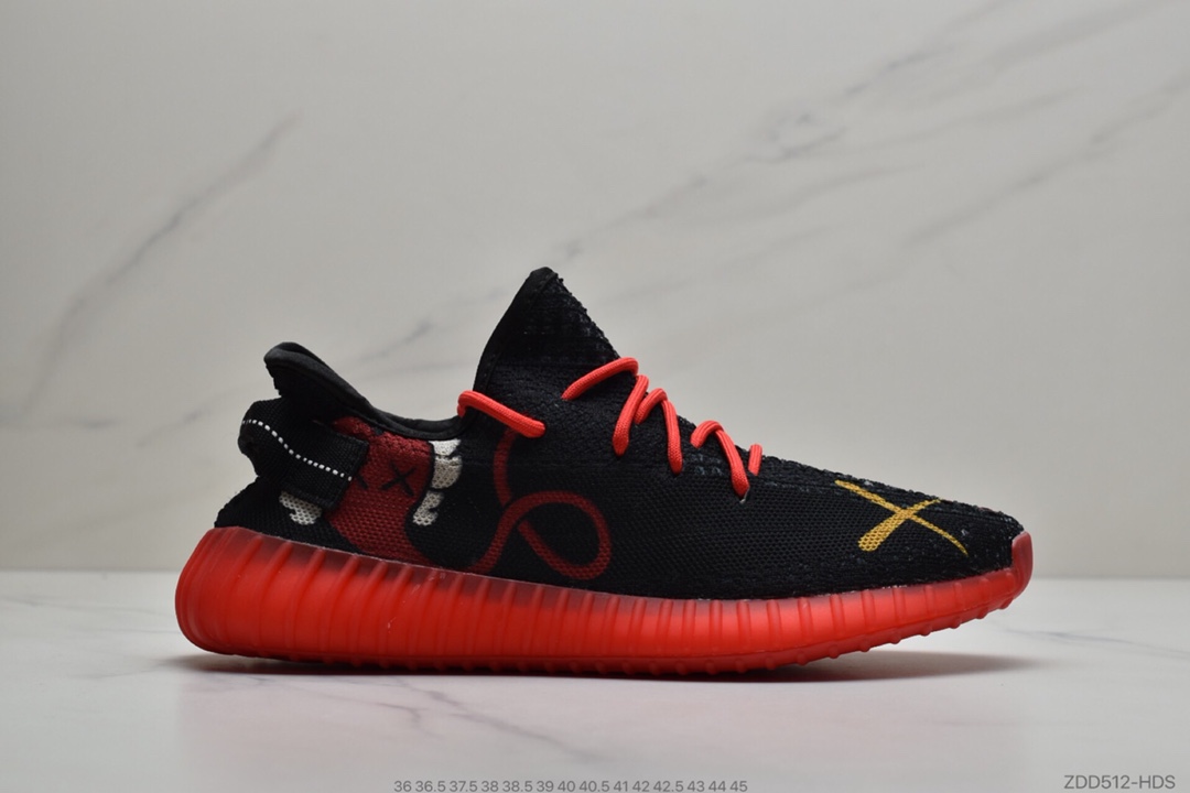 230 阿迪达斯adidas YEEZY BOOST 350 V2”Kaws”“红黑XX精虫kaws鸳鸯”FZ5428