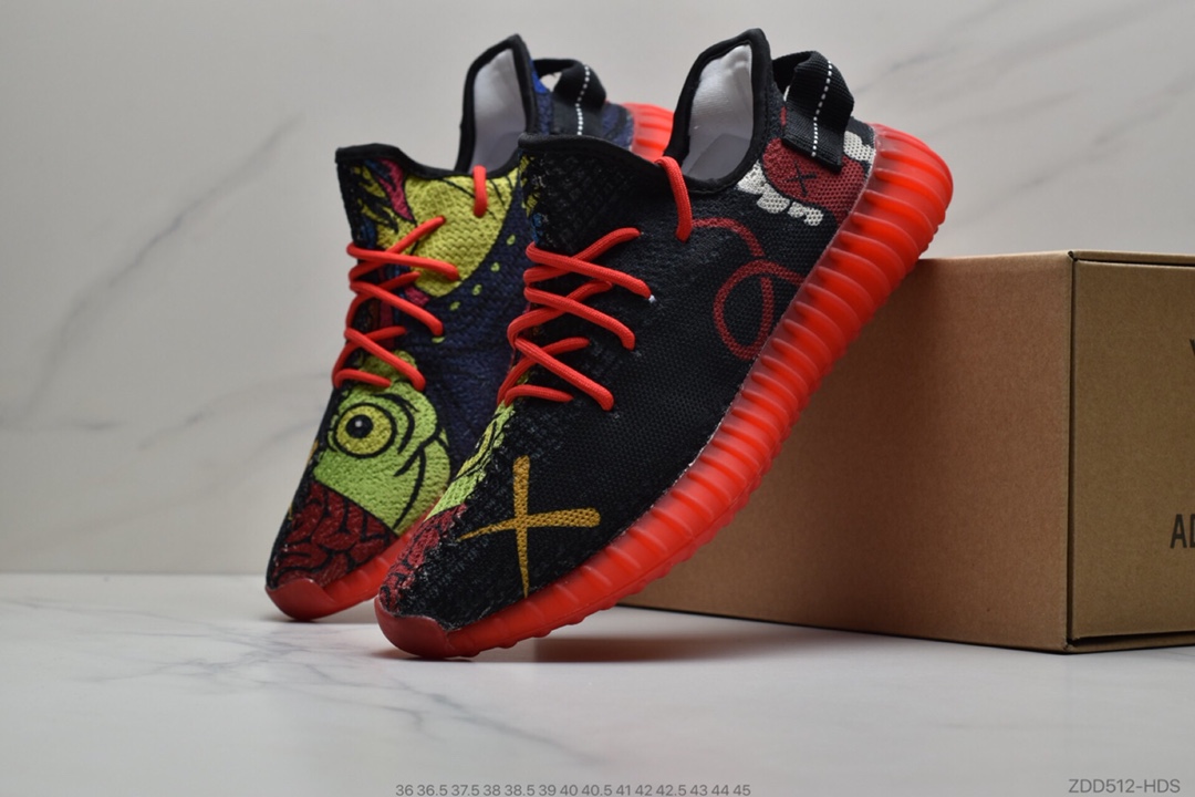 230 阿迪达斯adidas YEEZY BOOST 350 V2”Kaws”“红黑XX精虫kaws鸳鸯”FZ5428
