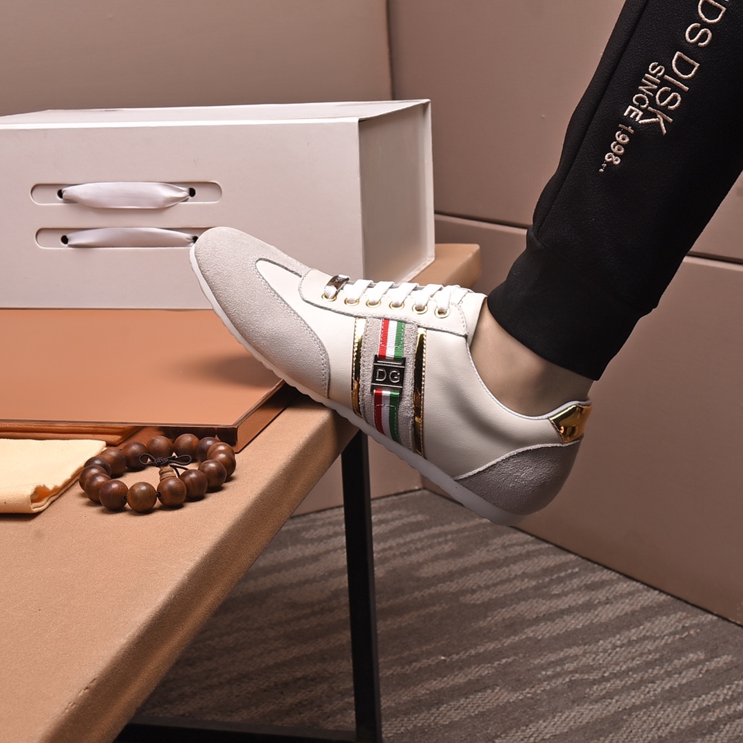precio de fábrica "DOLCE & GABBANA [Dolce & Gabbana] de alta calidad . Low-top casual DG zapatos de 