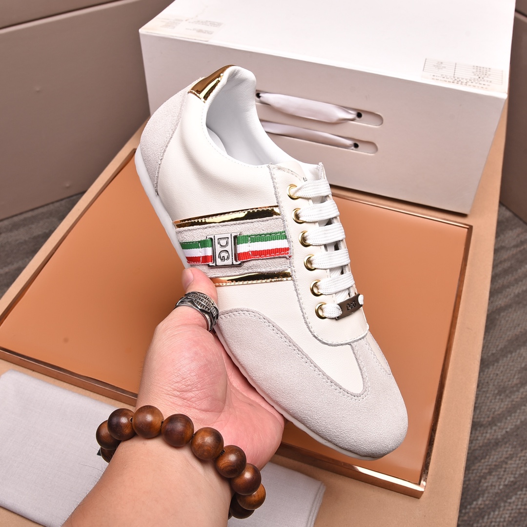precio de fábrica "DOLCE & GABBANA [Dolce & Gabbana] de alta calidad . Low-top casual DG zapatos de 