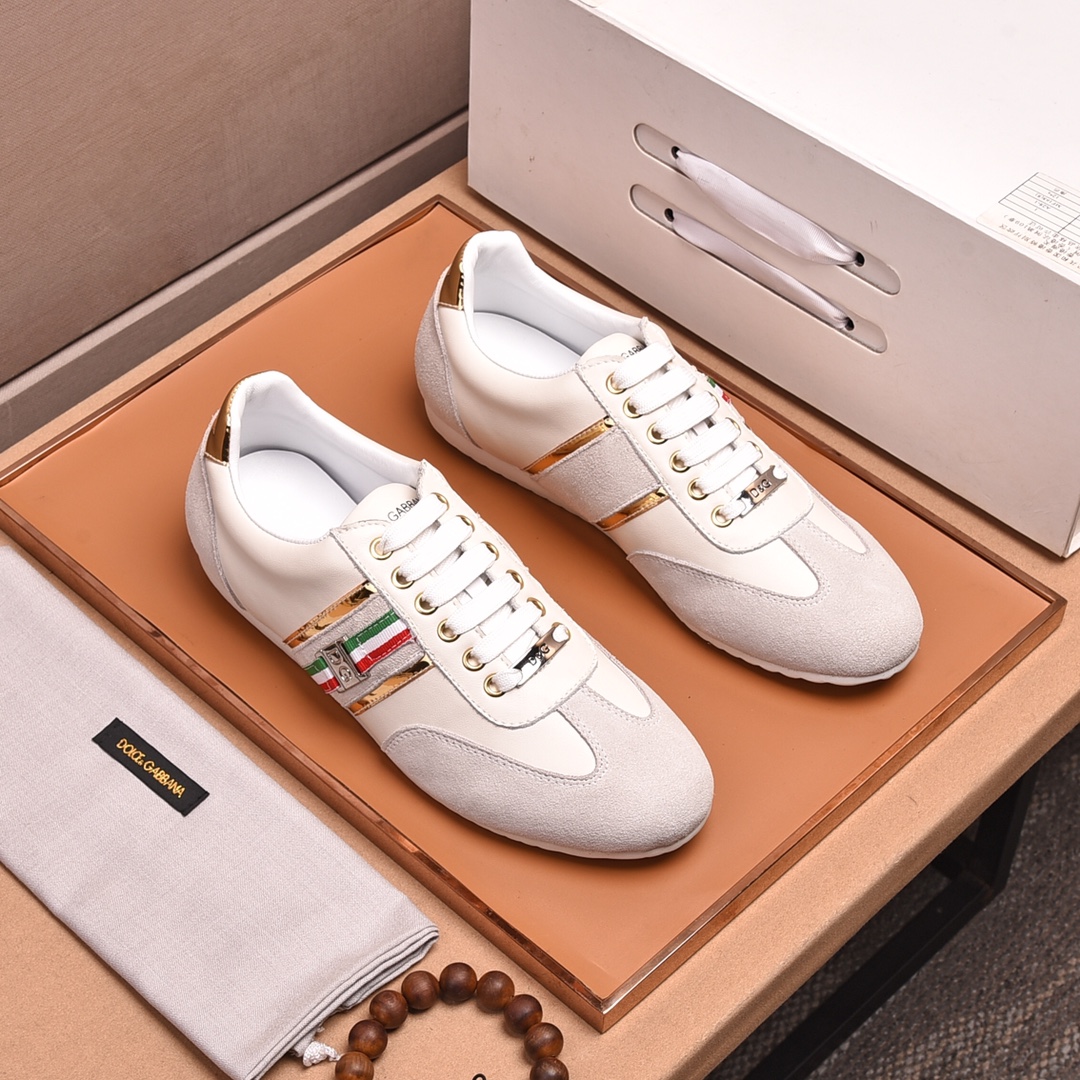 precio de fábrica "DOLCE & GABBANA [Dolce & Gabbana] de alta calidad . Low-top casual DG zapatos de