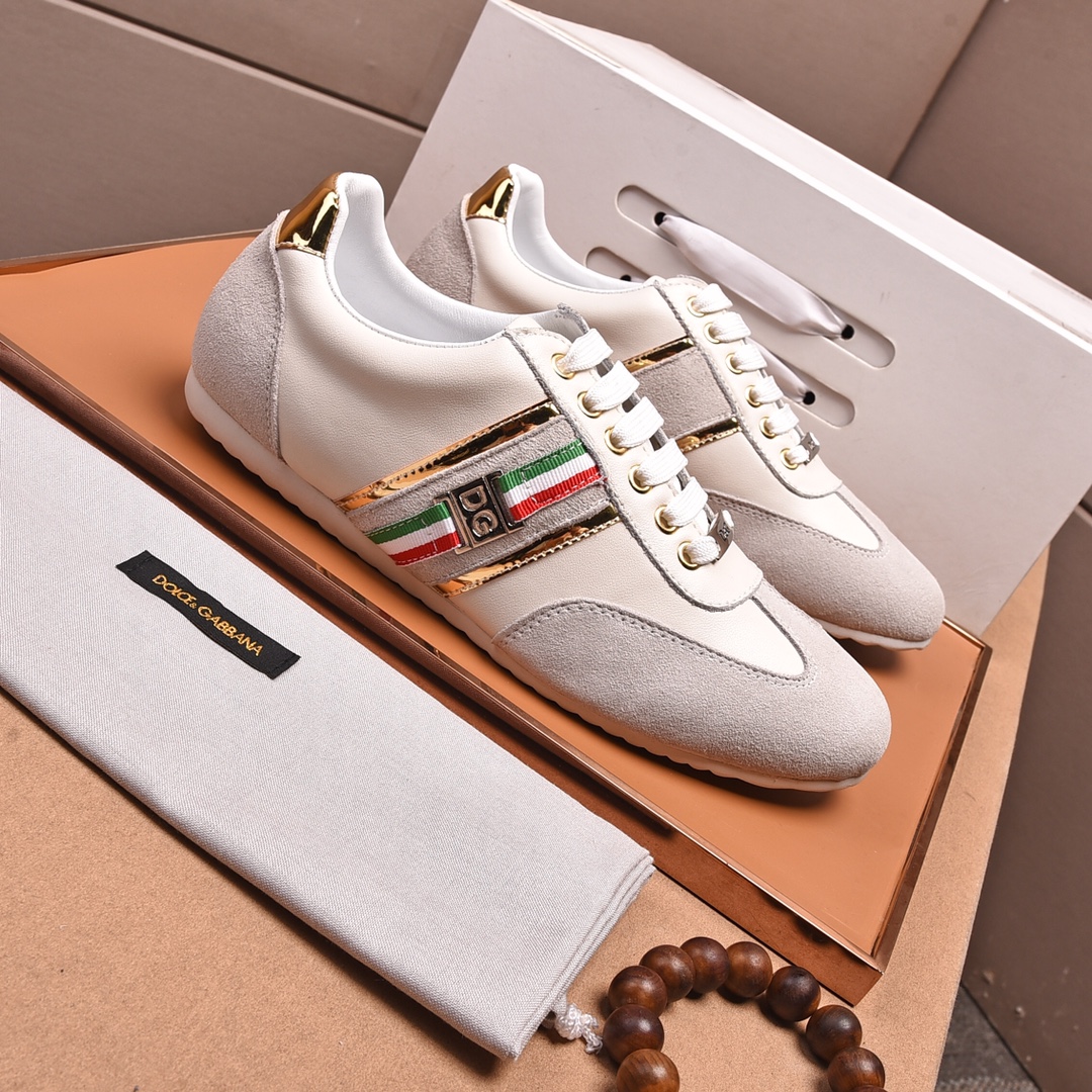 precio de fábrica "DOLCE & GABBANA [Dolce & Gabbana] de alta calidad . Low-top casual DG zapatos de 