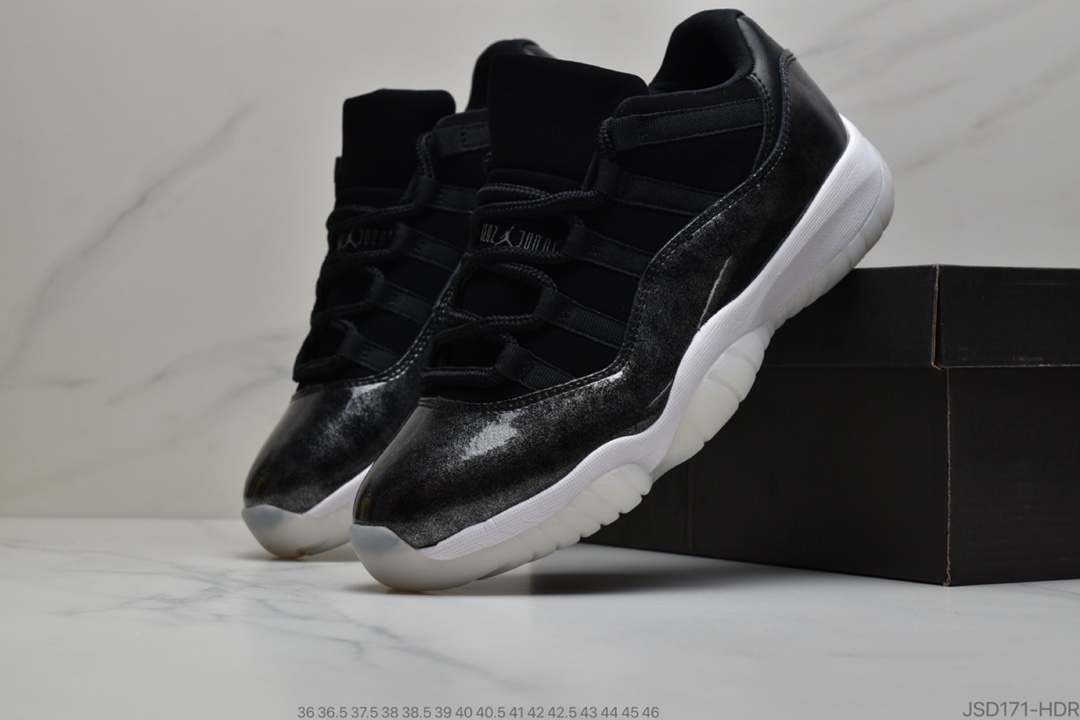 200 公司级 新渠道Air Jordan 11 Low Bred AJ11 黑红外线 原厂标 正品真碳纤 篮球鞋 528895-023