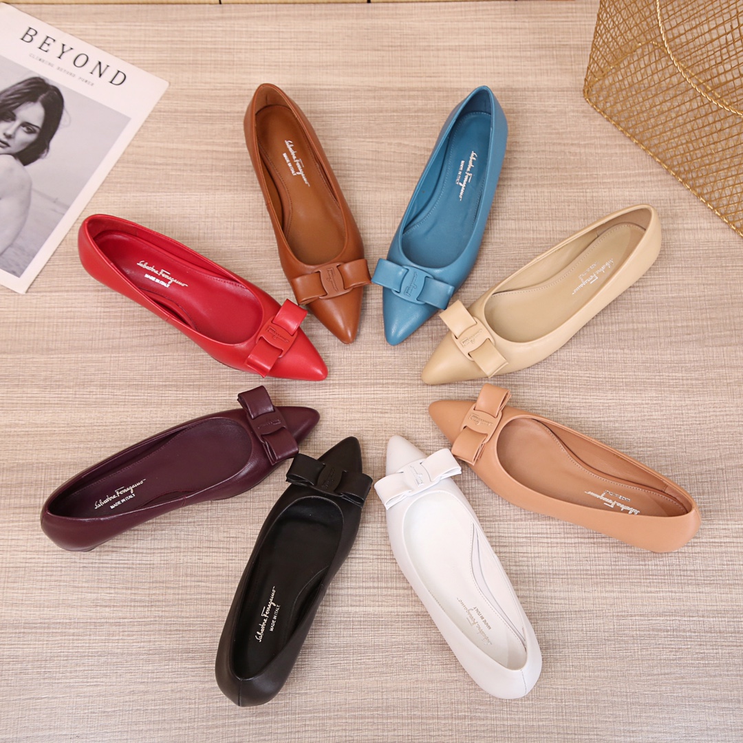 Salvatore Ferragamo Ferragamo Viva Viva ! ¡Phila nueva serie VIVA de zapatos planos precio de fábric