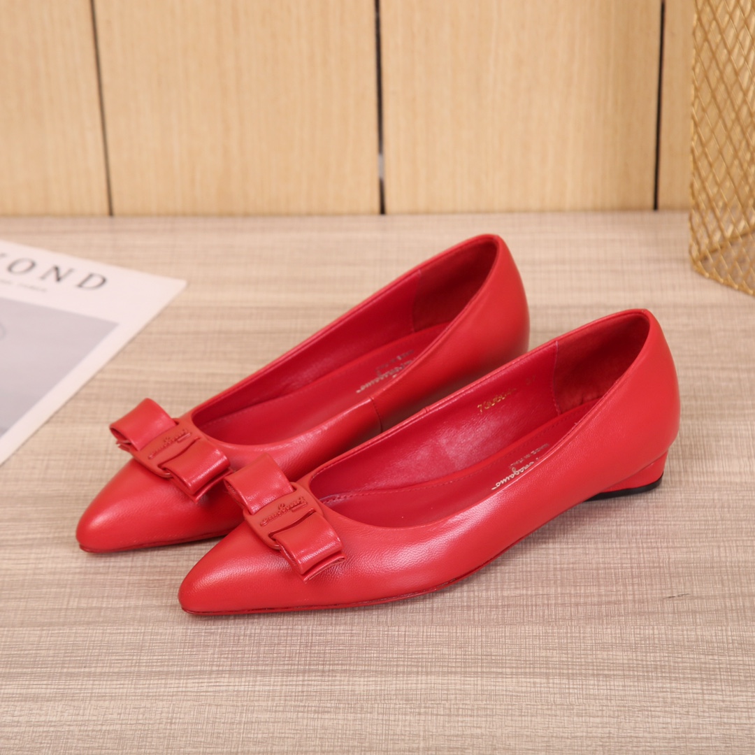 Salvatore Ferragamo Ferragamo Viva Viva ! ¡Phila nueva serie VIVA de zapatos planos precio de fábric