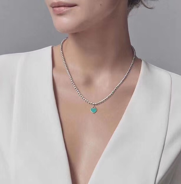 Tiffany & Co. Tiff*ny&Co.蒂芬妮之星 心牌项链