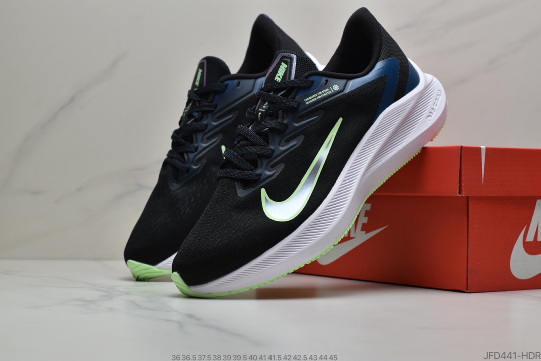 170 公司级 Nike Zoom WINFLO 7 代 登月轻质透气休闲运动跑步鞋CJ0291-004 002
