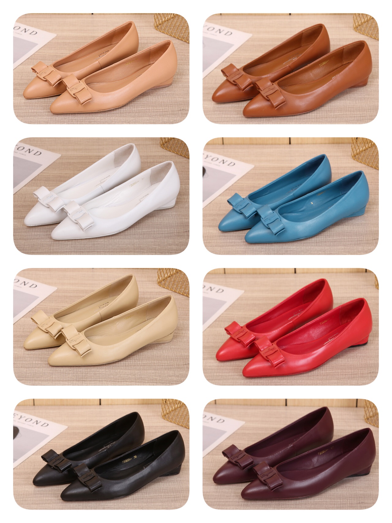 Salvatore Ferragamo Ferragamo Viva Viva ! ¡Phila nueva serie VIVA de zapatos planos precio de fábric