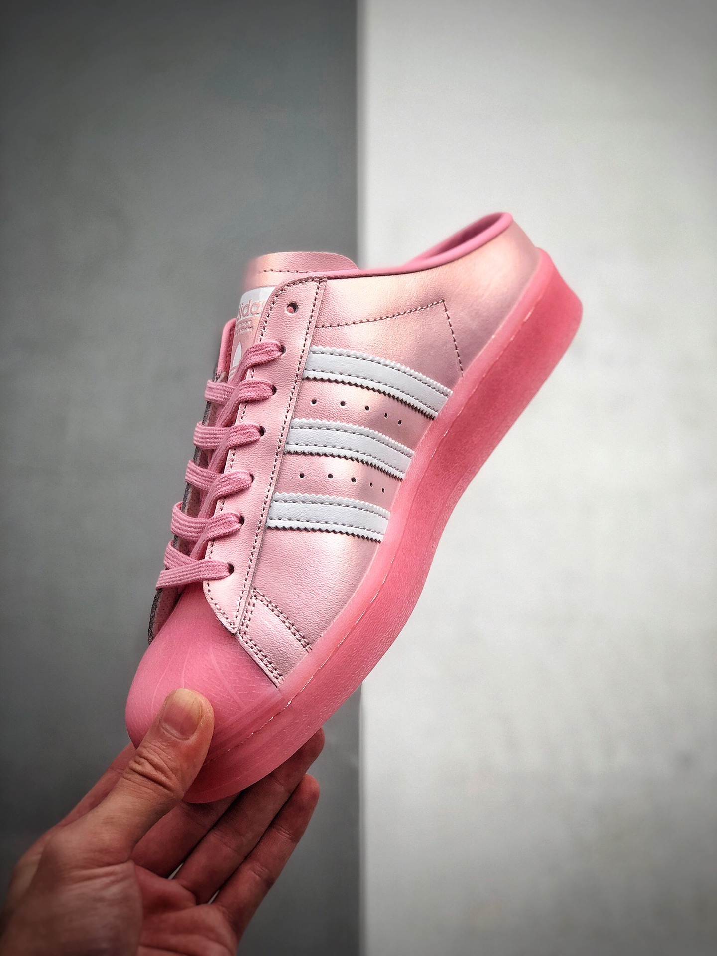 160 阿迪达斯Adidas AD Originals SUPERSTAR W 贝壳头半拖 一脚蹬 懒人鞋 FX2756