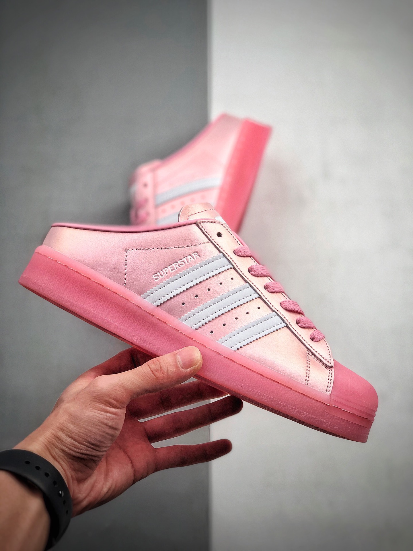 160 阿迪达斯Adidas AD Originals SUPERSTAR W 贝壳头半拖 一脚蹬 懒人鞋 FX2756