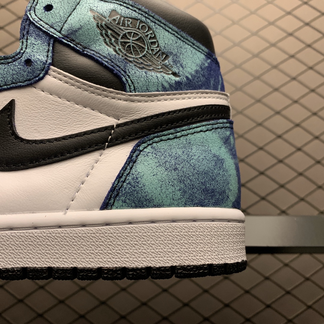 330 B级版本 Air Jordan 1 High AJ1 乔1 扎染 文化篮球 CD0461-100