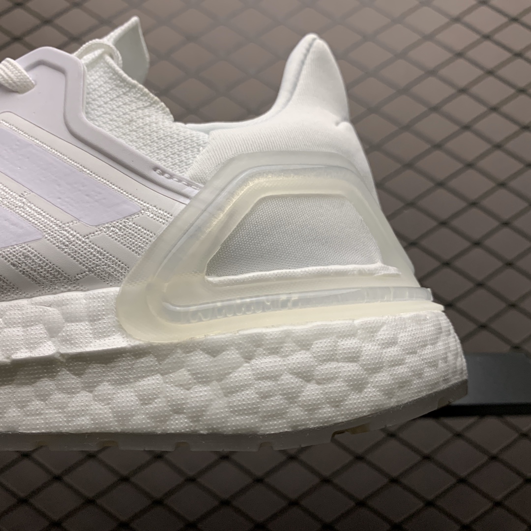 180 Adidas 阿迪达斯 Ultra Boost 20 夜光大底 爆米花中底休闲跑步鞋 EG0725