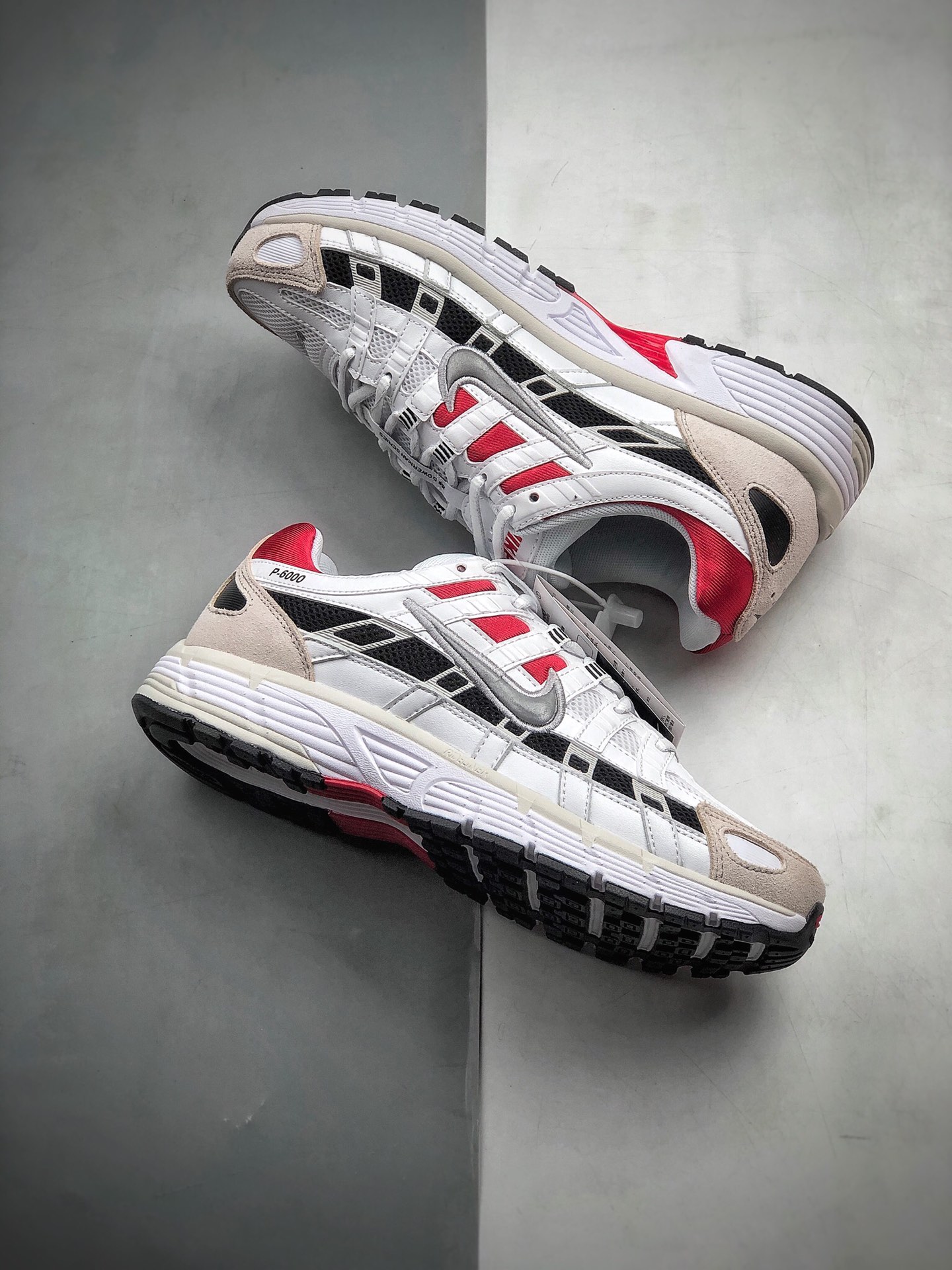 200  Nike P-6000 新配色出 红白银 高颜值跑鞋CV3038-100