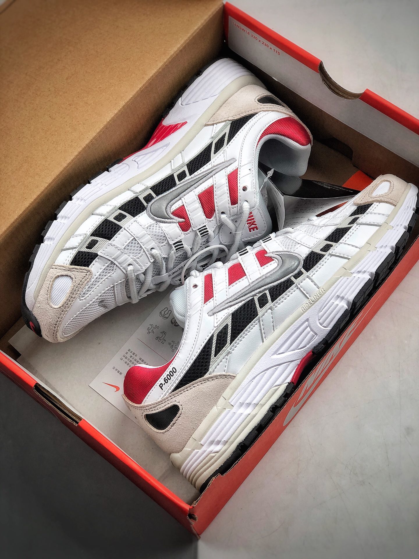 200  Nike P-6000 新配色出 红白银 高颜值跑鞋CV3038-100