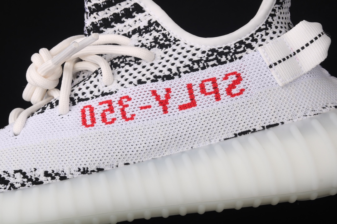 特价外贸版本AdidasYeezy350V2BoostC阿迪达斯椰子350二代白斑马巴斯夫爆米花#49大