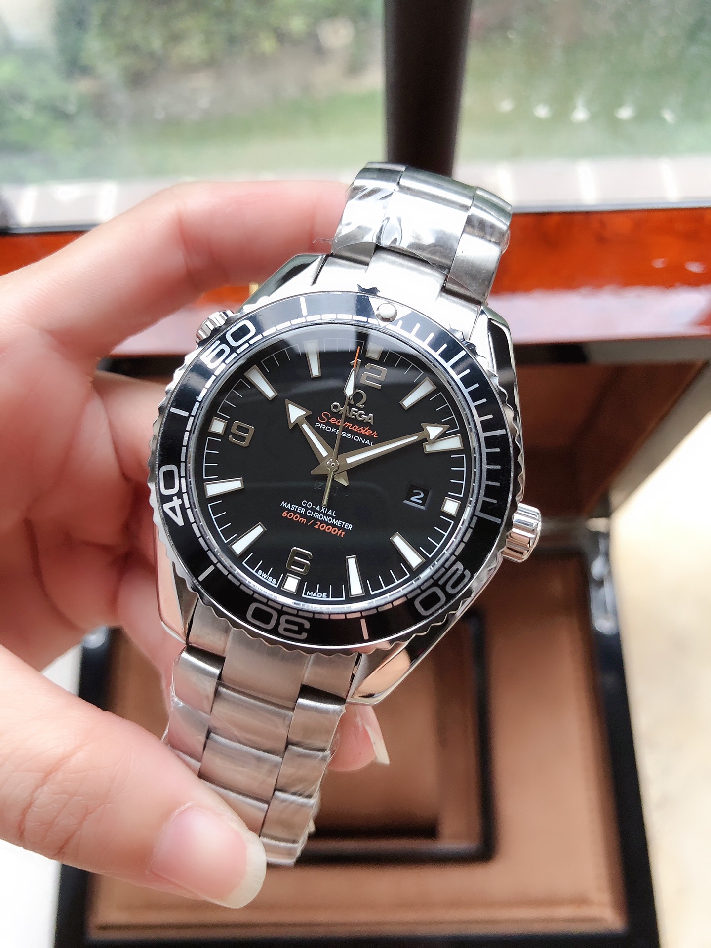 OMEGA欧米茄 男性用海洋600米自動機械時計 43.5mm