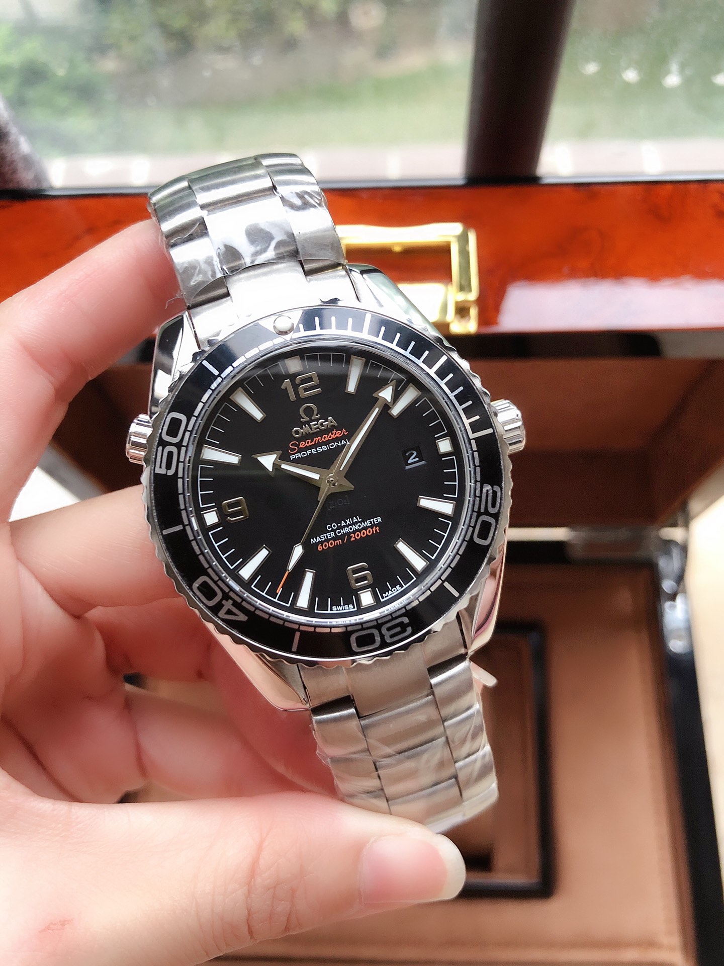 OMEGA欧米茄 男性用海洋600米自動機械時計 43.5mm